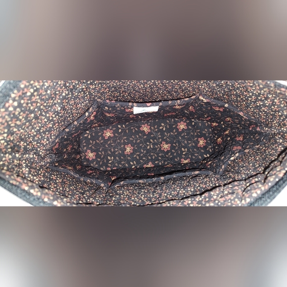 Vera Bradley Brown Floral Tote/Purse - Picture 6 of 8